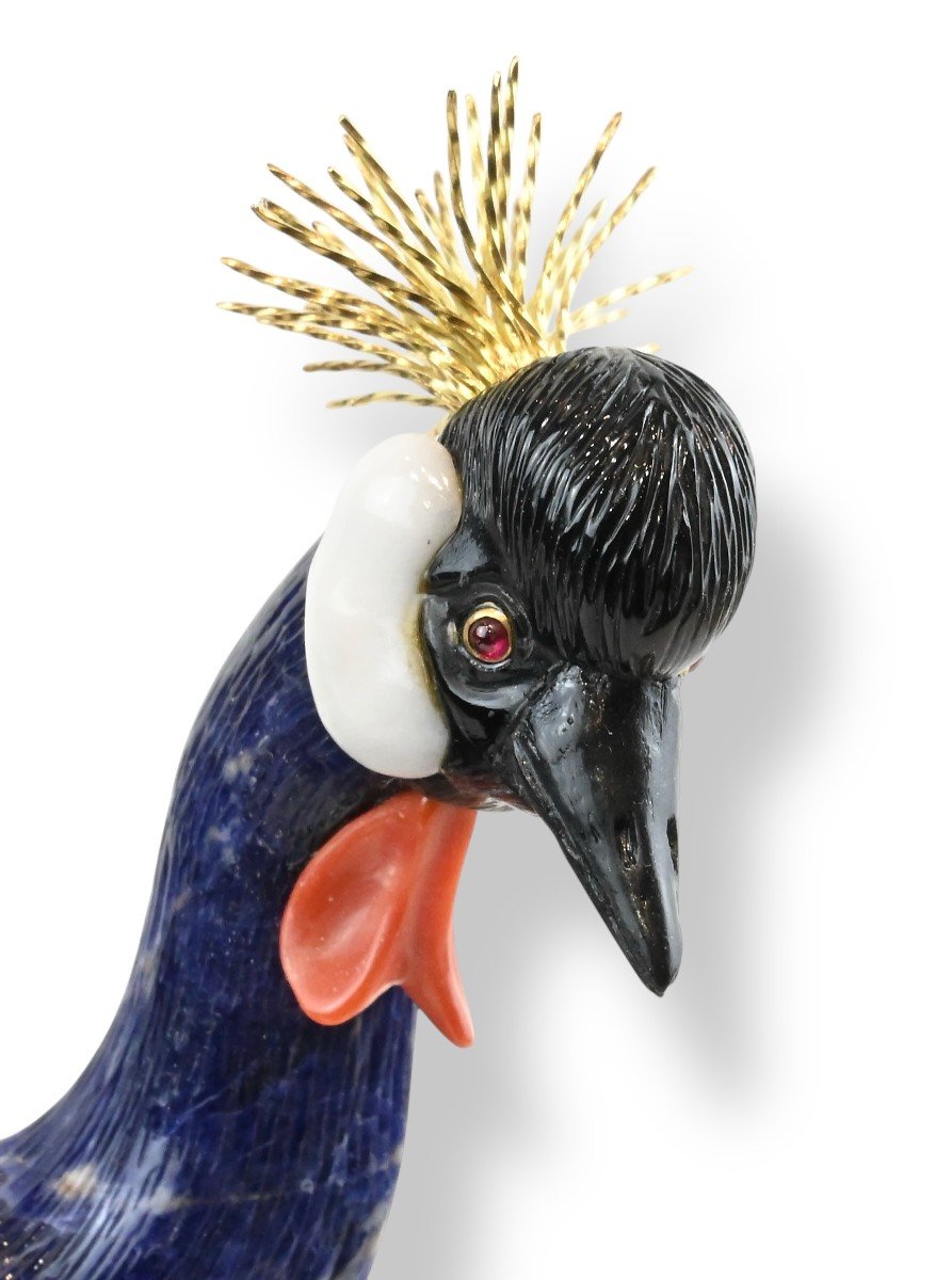 Erwin Klein X Vacheron Constantin -  Bird Made Of Hard And Semi-precious Stones - 1980s-photo-2